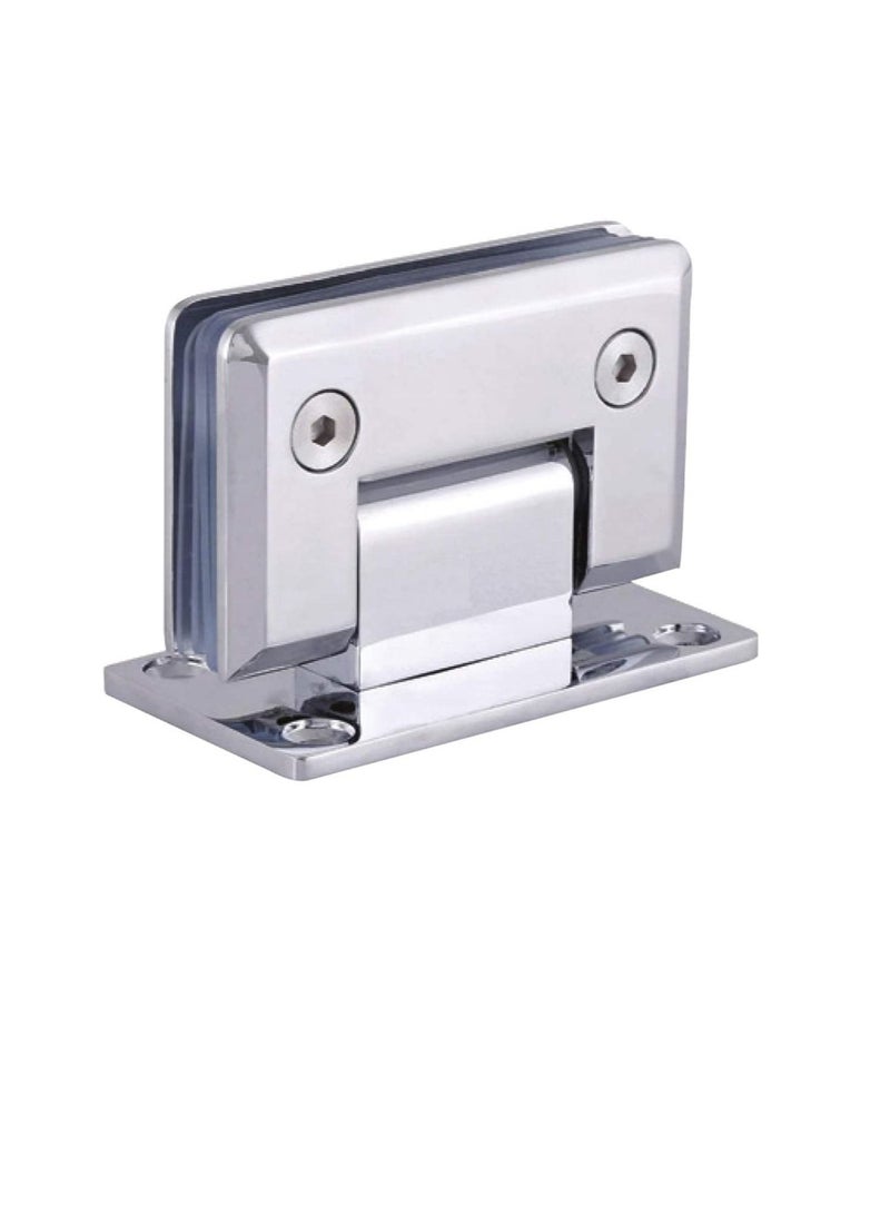 Heavy Duty 90 Degree Glass Door Cupboard Showcase Cabinet Clamp Glass Shower Doors Hinge Wall-to-Glass With Zinc,Chrome - DT-301  - Image 1