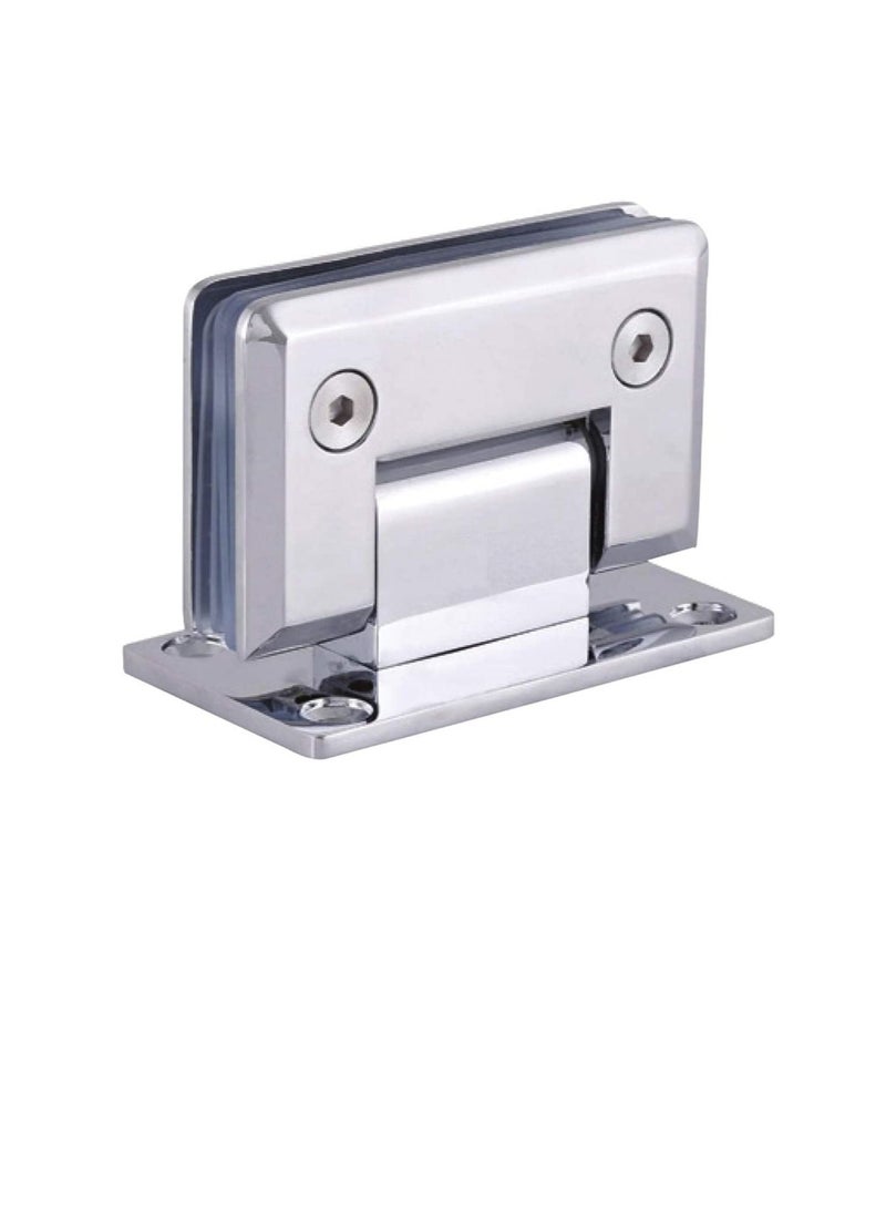 Heavy Duty 90 Degree Glass Door Cupboard Showcase Cabinet Clamp Glass Shower Doors Hinge Wall-to-Glass With Zinc,Chrome - DT-301  - Image 2