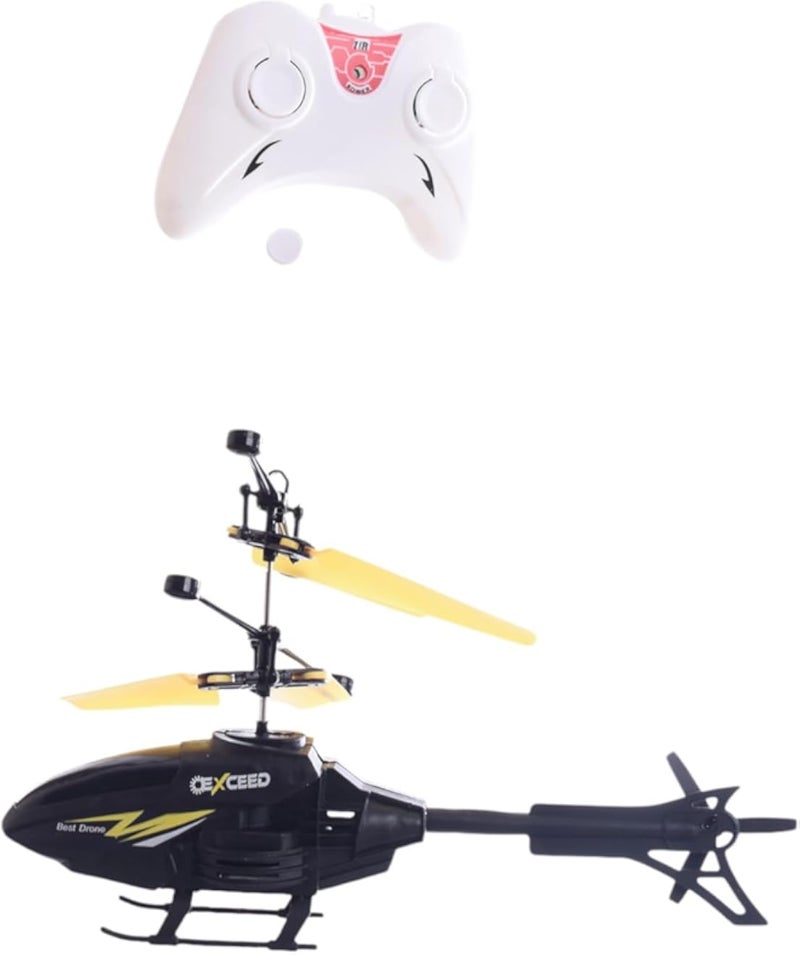 Plastic Remote Controlled Helicopter - Black and White Generic-AS-MS-2-41-Black-White
