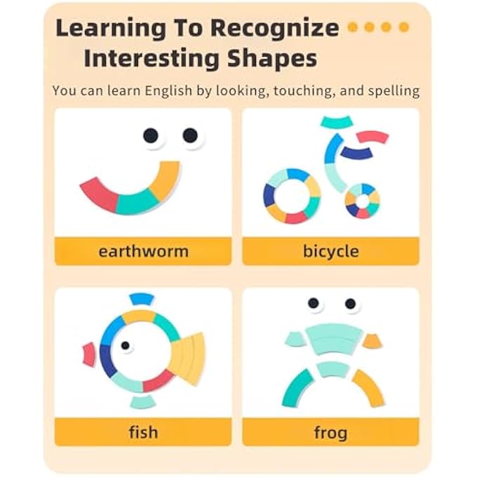 WOODEN PUZZLE BLOCKS COLORFUL TANGRAM SORTING PUZZLE FOR KIDS EARLY DETAILED TEACHING AIDS, MONTESSORI TOYS ARE SUITABLE FOR AGE 3，4，5 - Image 5