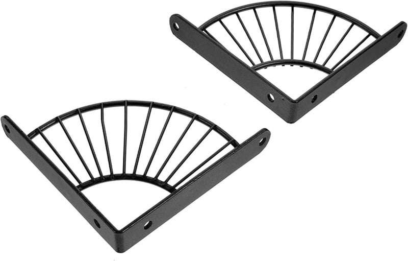 Tehaux 2pcs Multifunctional Floating Shelf Brackets 2 4x14 7x14 7cm Wall Mount Storage Rack Support - Image 2