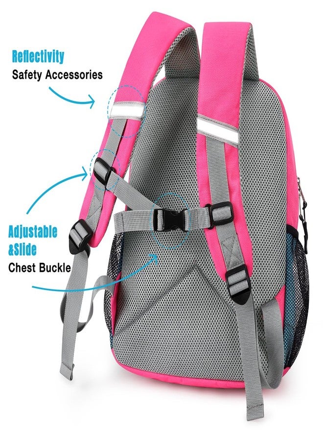 STEAMEDBUN Little Kids Backpack for Boys Toddler School Bag Girls, Rose Red, Small - 15"H, Classic - Image 5