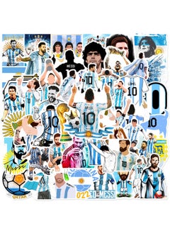 50-Piece Messi Stickers, World Cup Football Sticker, Waterproof Stickers for Laptop,Skateboard, Water Bottles,Computer,Phone,Guitar, Stickers for Kids, Teens and Adult