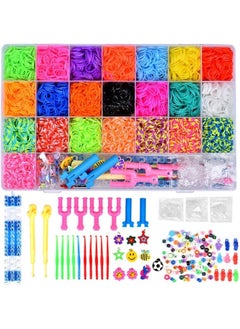 Mumoo Bear Mumoo Bear 6800 Loom Bands Kit with Loom Board, Kids Art Crafts Bracelet Making Set with Hooks &Charms  - Image 1