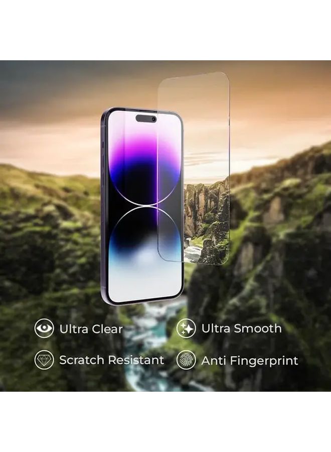 Tempered Glass Screen Protector For iPhone XR Transparent Full Coverage Anti Fingerprint - Image 2