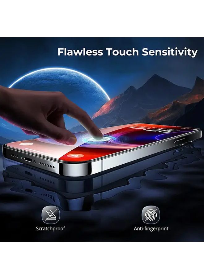 Tempered Glass Screen Protector For iPhone XR Transparent Full Coverage Anti Fingerprint - Image 3