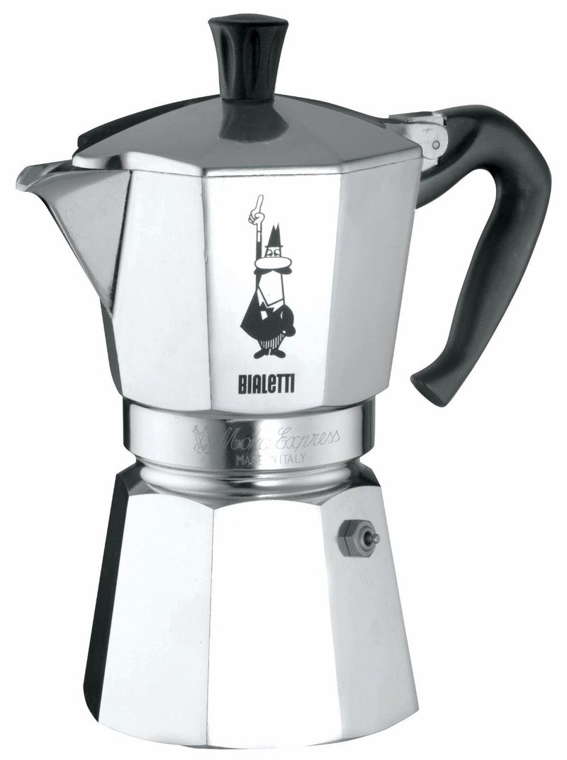 Bialetti - Moka Express: Iconic Stovetop Espresso Maker, Makes Real Italian Coffee, Moka Pot 9 Cups (14 Oz - 420 Ml), Aluminium, Silver - Image 1