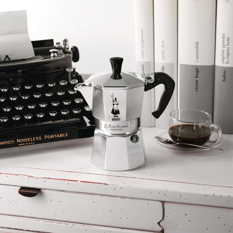 Bialetti - Moka Express: Iconic Stovetop Espresso Maker, Makes Real Italian Coffee, Moka Pot 9 Cups (14 Oz - 420 Ml), Aluminium, Silver - Image 2