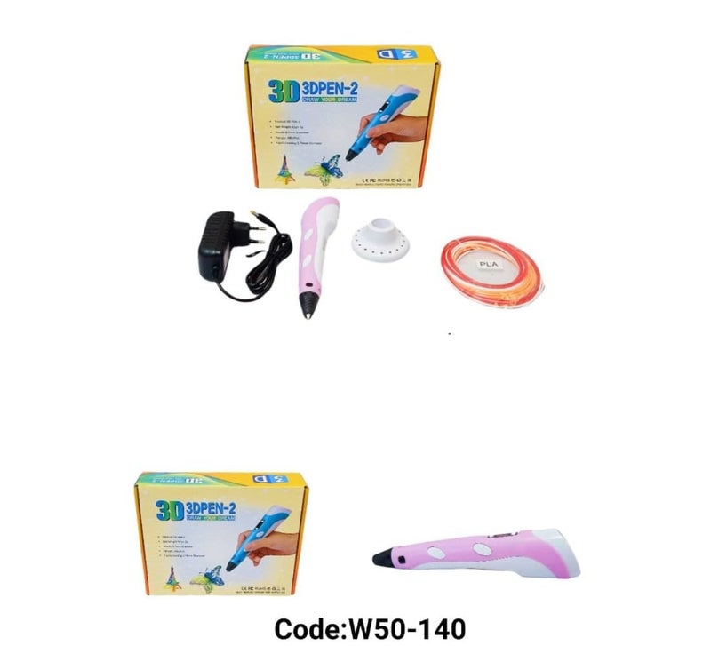 W50-140 3D Pen To Convert Drawing To Shapes Multi Color - Image 2
