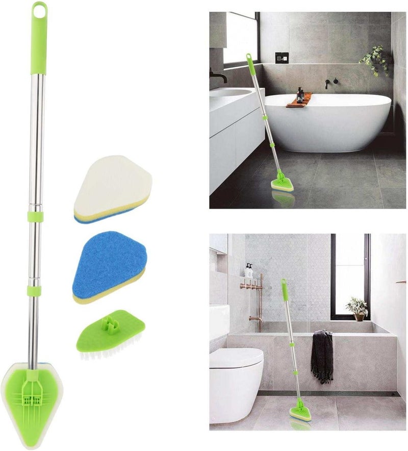 كلاراكو فرشاة تنظيف الأرضيات، خفيفة الوزن وقابلة للفصل، لتنظيف حوض الاستحمام والزجاج، أداة تنظيف الحمام والدش - Image 2