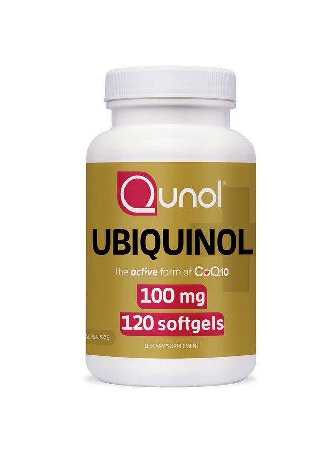 Qunol كبسولات يوبيكوينول Coq10 100 مجم من Qunol Ubiquinol الشكل النشط من إنزيم Q10 المضاد للأكسدة لصحة القلب ومستويات ضغط الدم الصحية المفيدة لمستخدمي الستاتينات، إمداد لمدة 4 أشهر، 120 كبسولة - Image 1