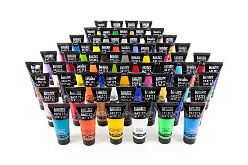 LIQUITEX Basics Acrylic Paint, Set of 60 colours, 60 x 22ml - Image 4