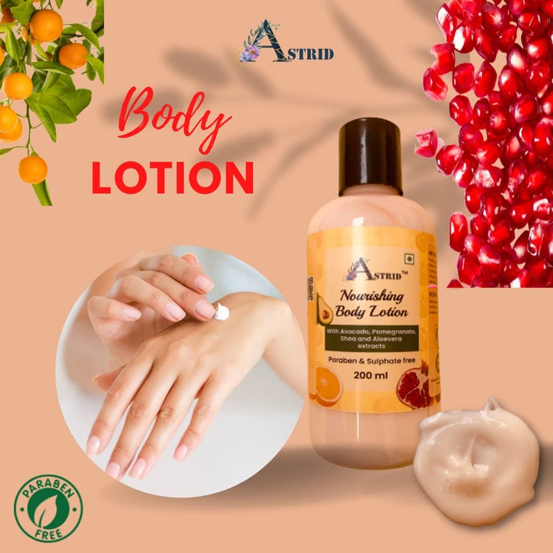 Astrid fruits with Shea butter and Avocado, winter body lotion, | Buy1 and Get 1 Free || Normal to Dry Skin | Non-Greasy and light weight body lotion | 200 ML - Image 3