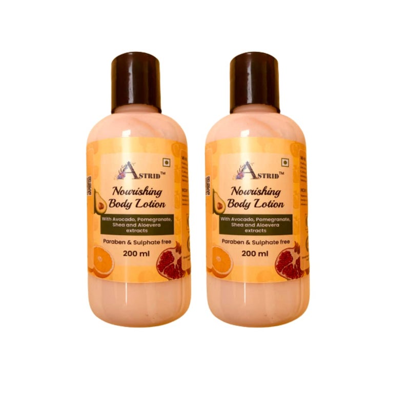Astrid fruits with Shea butter and Avocado, winter body lotion, | Buy1 and Get 1 Free || Normal to Dry Skin | Non-Greasy and light weight body lotion | 200 ML - Image 1