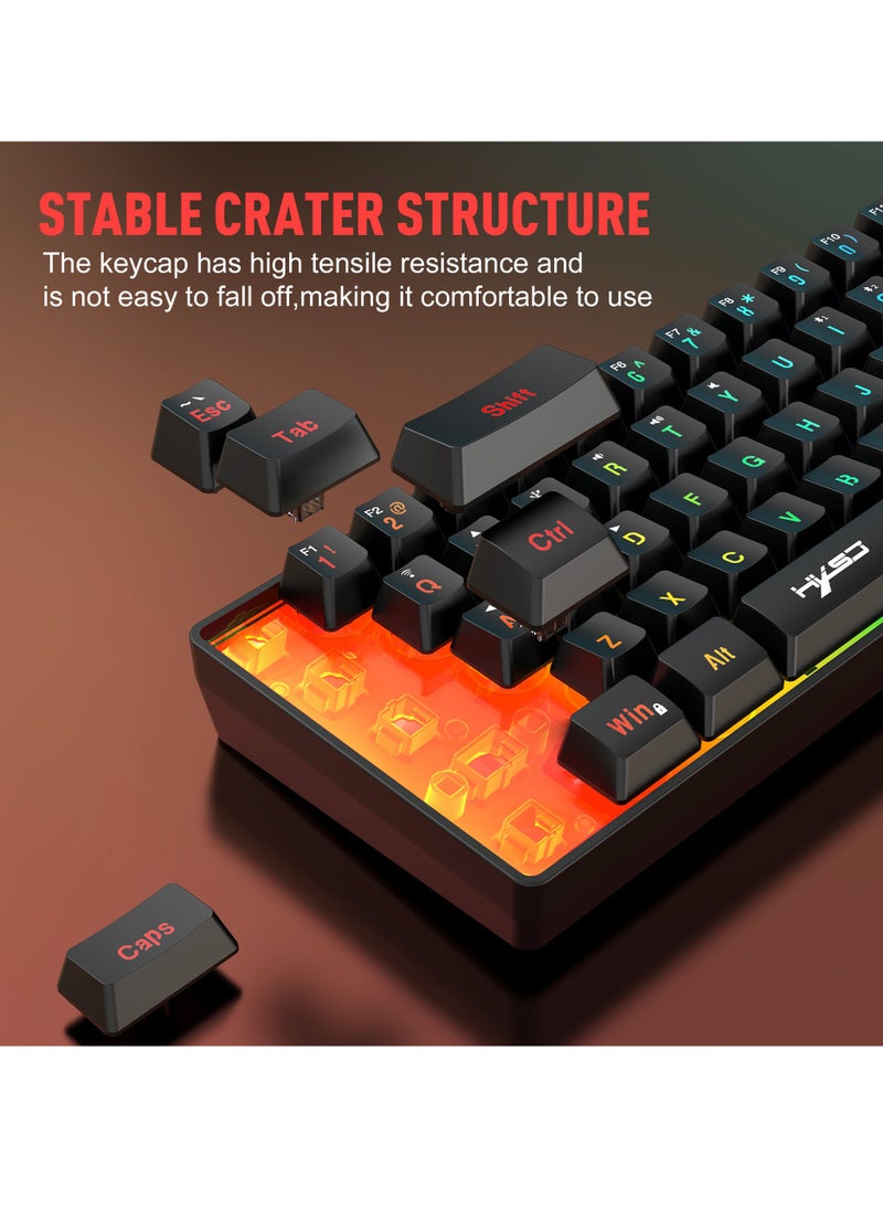 L500 Wired/Wireless/Bluetooth Tri Modes Gaming Keyboard and T90 Wireless Gaming Mouse Set