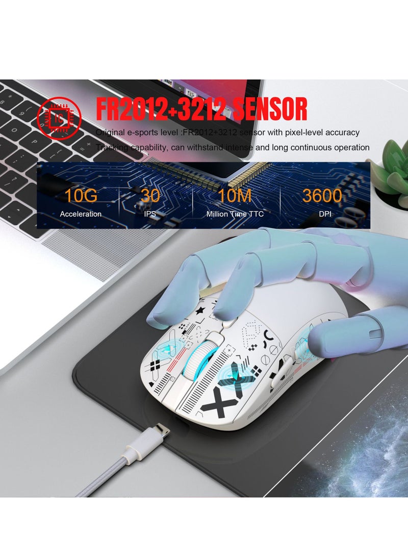 L500 Wired/Wireless/Bluetooth Tri Modes Gaming Keyboard and T90 Wireless Gaming Mouse Set