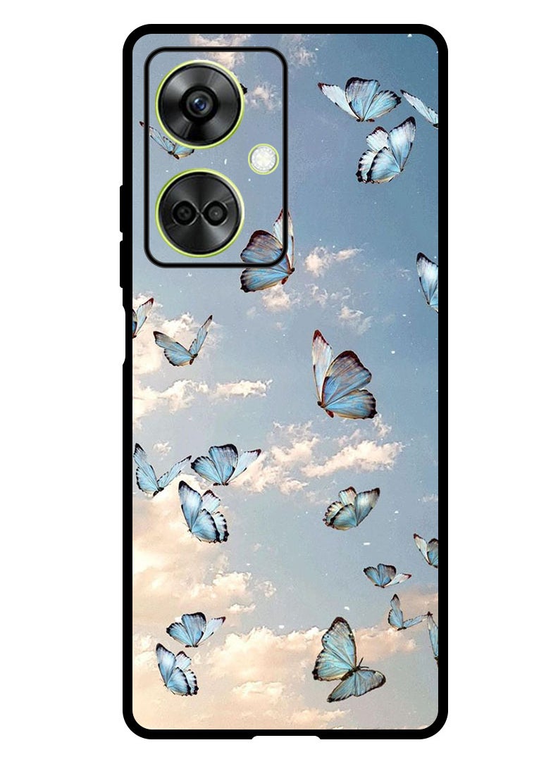 Theodor - Protective Case Anti Scratch Shock Proof Bumper Cover For Oppo K11 Butterfly in sky - Image 1
