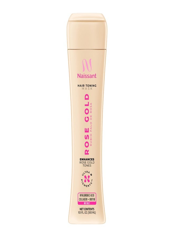 naissant Rose Gold Hair Toning Mask | Ultra High-Purity Pigments | Color Depositing Soft Rose Gold Tone | Hyaluronic Acid, Collagen & Biotin | Paraben, Ammonia & Sulfate Free | 10.1 Fl. Oz - Image 1