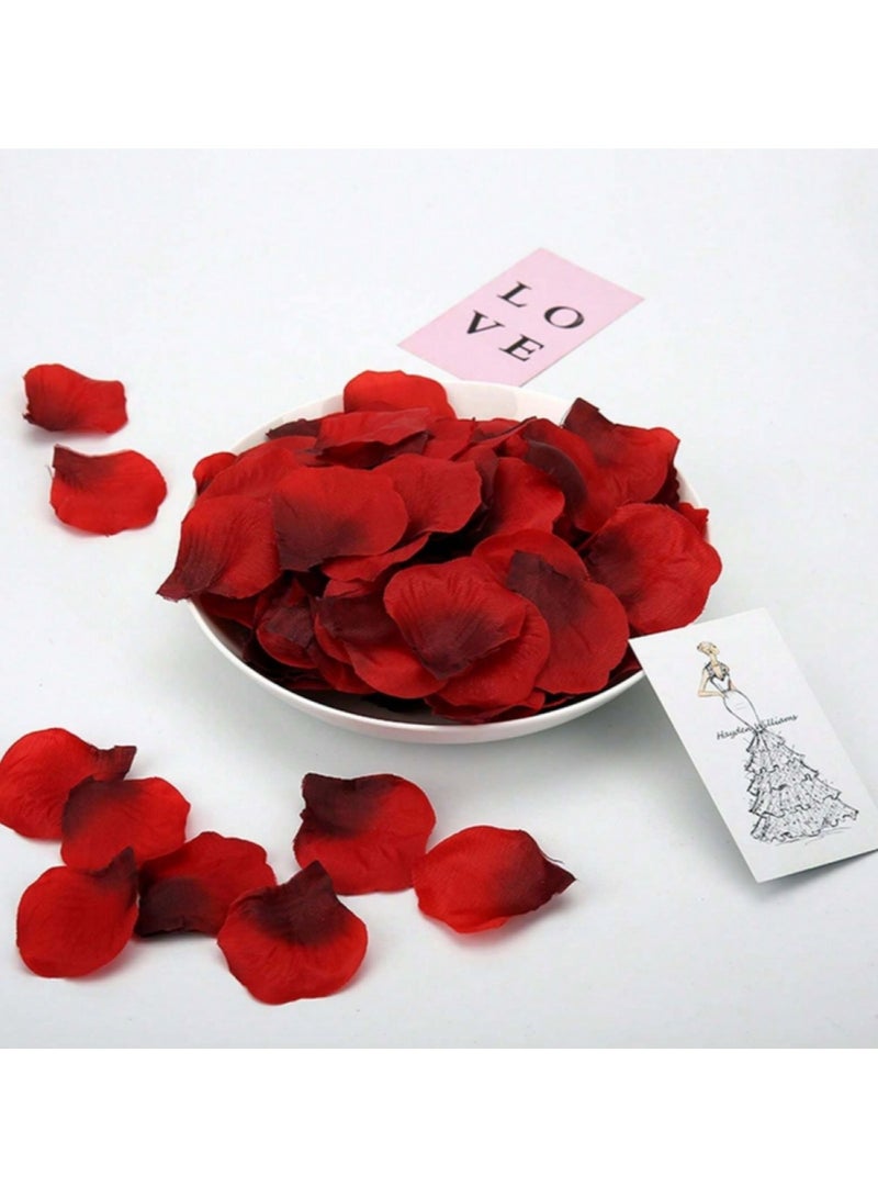 2000pcs Red Silk Rose Petals for Romantic Special Party Decorations, Valentine's Night, Wedding, Birthday Party - Image 5