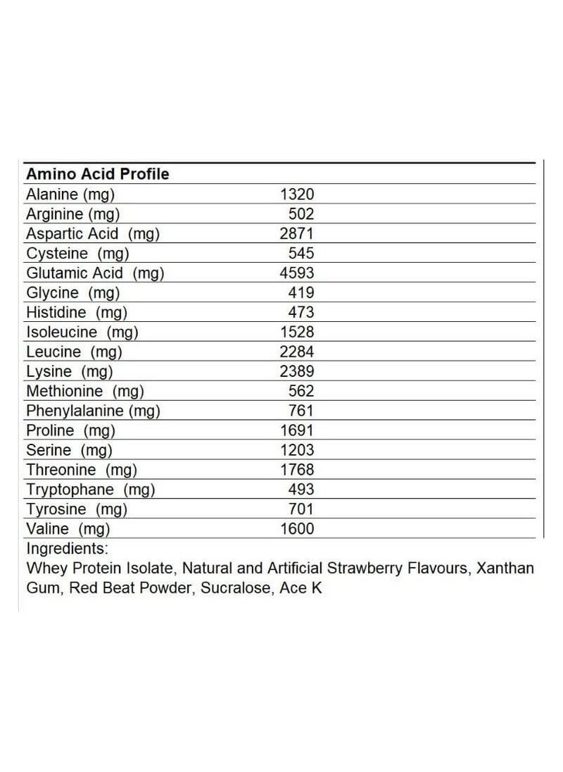 CHALLENGER NUTRITION Whey Protein Isolate - Strawberry - 60 Servings  - Image 3