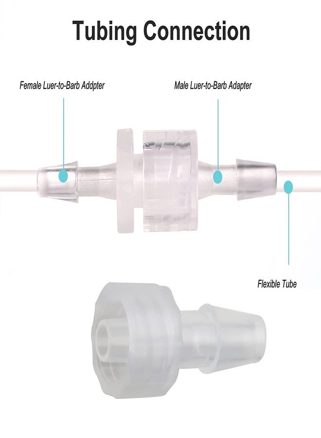MEETOOT 10pcs Male Luer Lock 3/16" Polypropylene Hose Barb Adapter for Laboratory Biochemical/Analytical Instruments, Food Machinery and Aquarium Equipment - Image 4