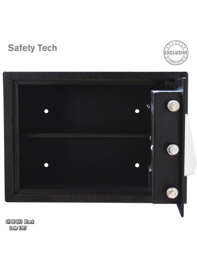 Safety Tech Biometric Fingerprint Safe with Two-Factor Authentication, Emergency Master Key, and Triple Compartment (38"W x 30"D x 30"H) - by Safety Tech  - Image 3
