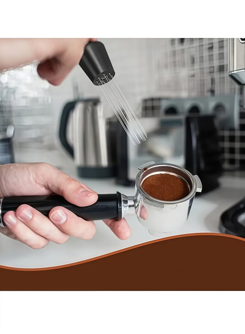 BlueHole Black Stainless Steel Needle-Style Coffee Powder Dispenser, Italian Espresso Powder Mixing Tool - Image 5