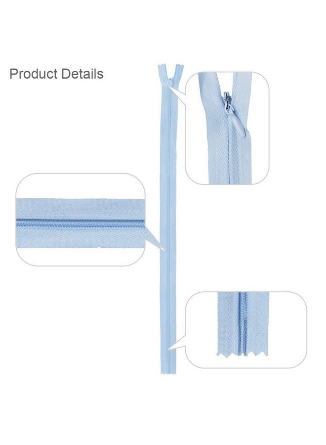 Renashed Renashed 45pcs 21.5 Inch Nylon Invisible Zippers for Tailor Sewer Sewing Craft Crafter's Special (Light Blue)  - Image 4