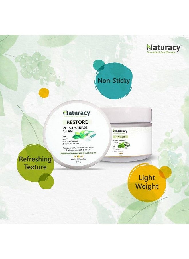 Naturacy - Detan Cream For Face Neck & Hands Tan Removal & Skin Brightening (100 G) - Image 1