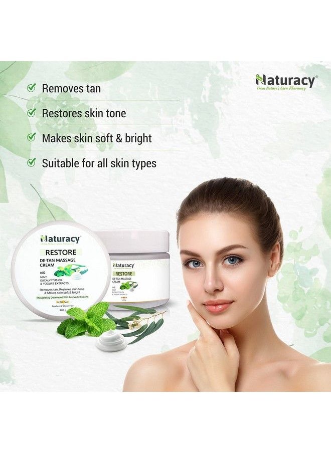 Naturacy - Detan Cream For Face Neck & Hands Tan Removal & Skin Brightening (100 G) - Image 1