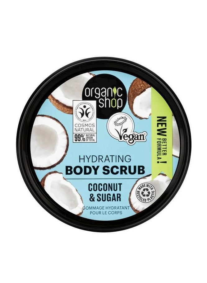 Organic Shop Hydrating Coconut Body Scrub 250ml - Image 2