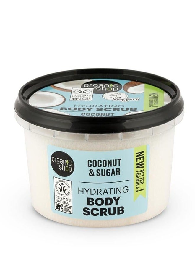 Organic Shop Hydrating Coconut Body Scrub 250ml - Image 1