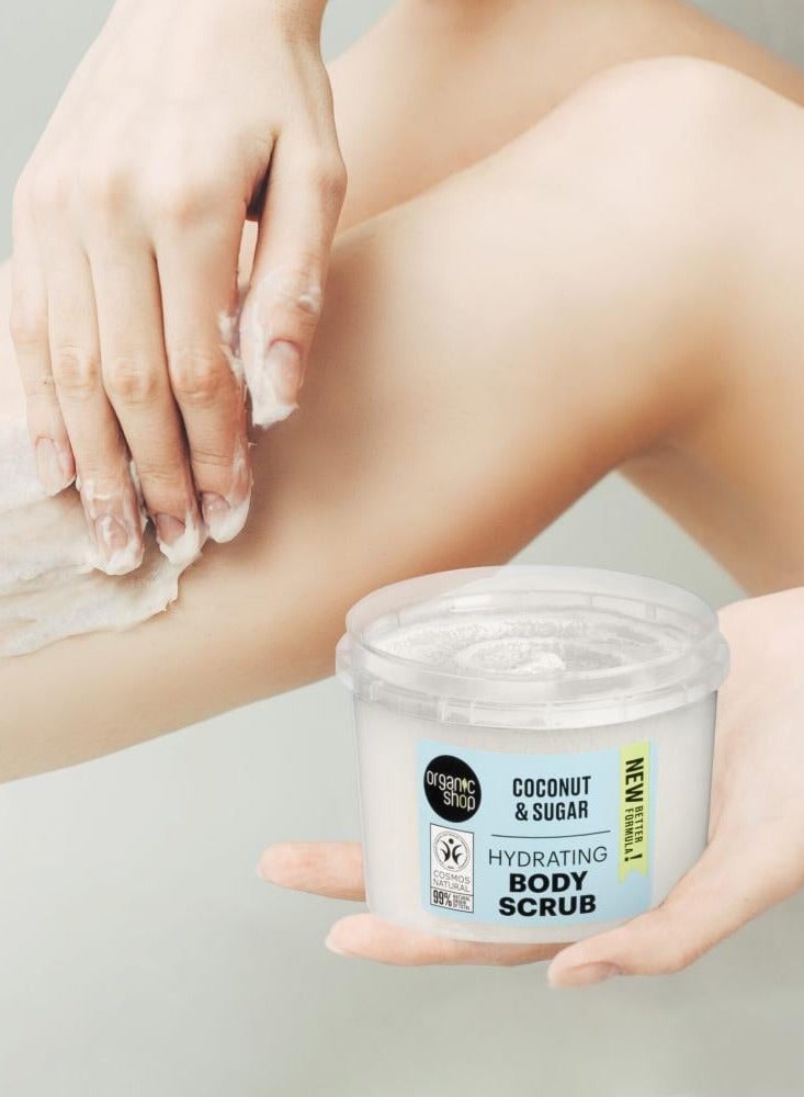 Organic Shop Hydrating Coconut Body Scrub 250ml - Image 4