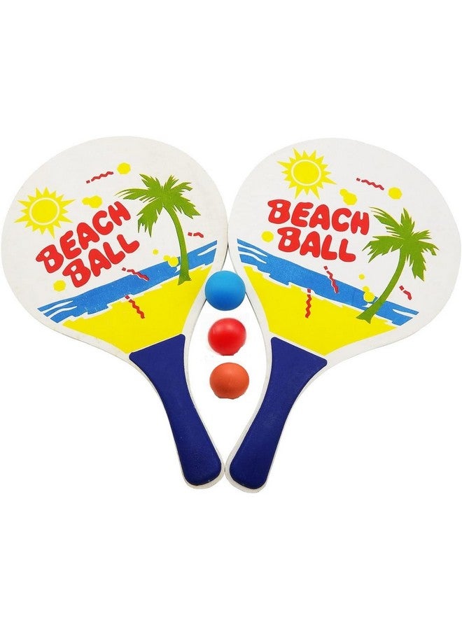 Chocozone Toss & Catch Ball Game Indoor & Outdoor Toys for Kids Beach Toys Pool Toys for 4 5 6 7 8 9 Years Old Boys & Girls (Beach Paddle Ball Set) - Image 1