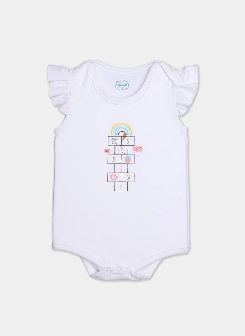 Nautinati  Nautinati Cotton Printed Pack Of 2 Bodysuits For Infant Girls for Women | Best Price UAE