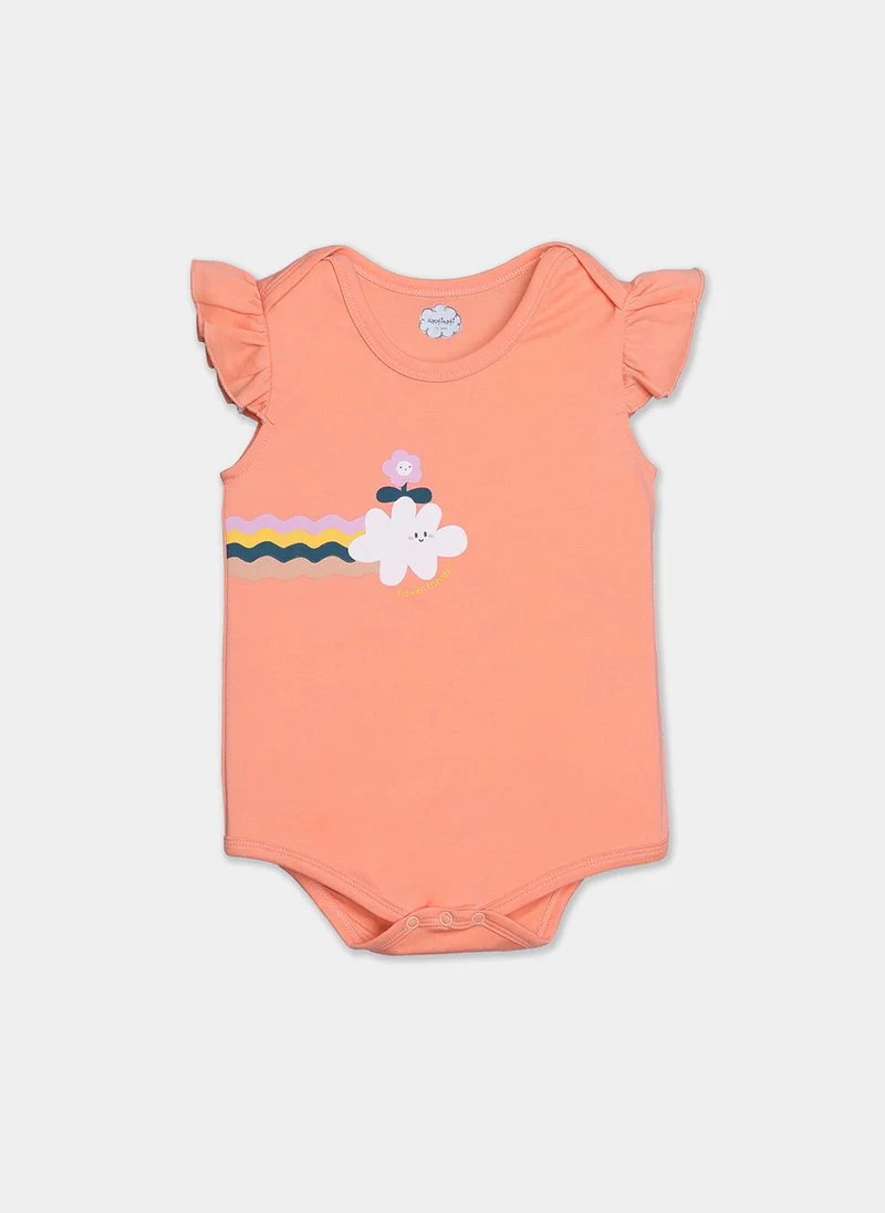 Nautinati  Nautinati Cotton Printed Pack Of 2 Bodysuits For Infant Girls for Women | Best Price UAE