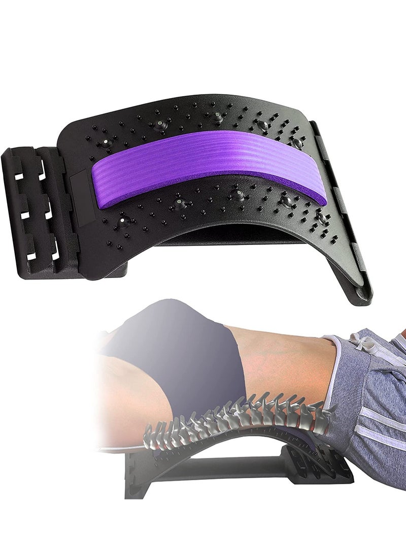 ELTRAZONE جهاز تمديد الظهر، جهاز دعم القطنية مع نقاط ضغط مغناطيسية، جهاز تمديد العمود الفقري للقرص المنزلق، عرق النسا، الجنف، دعم الظهر السفلي والعلوي - Image 1