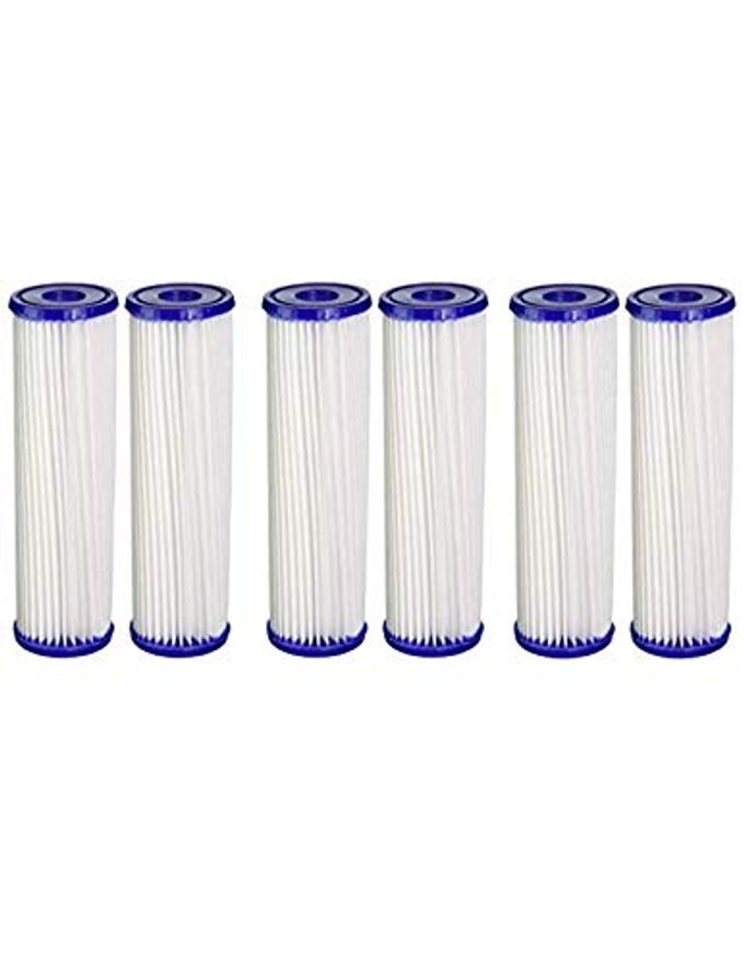 CFS  6 Pack Sediment Water Filter Cartridges Compatible with S1A-D Models  Remove Bad Taste & Odor  Whole House Replacement Water Filter Cartridge, White