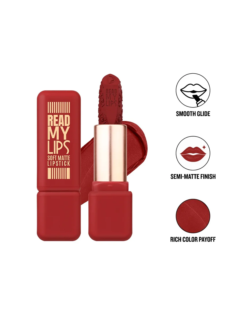 Character Character Read My Lips Soft Matte Lipstick - Rich Pigment, Vitamin E & Jojoba Oil