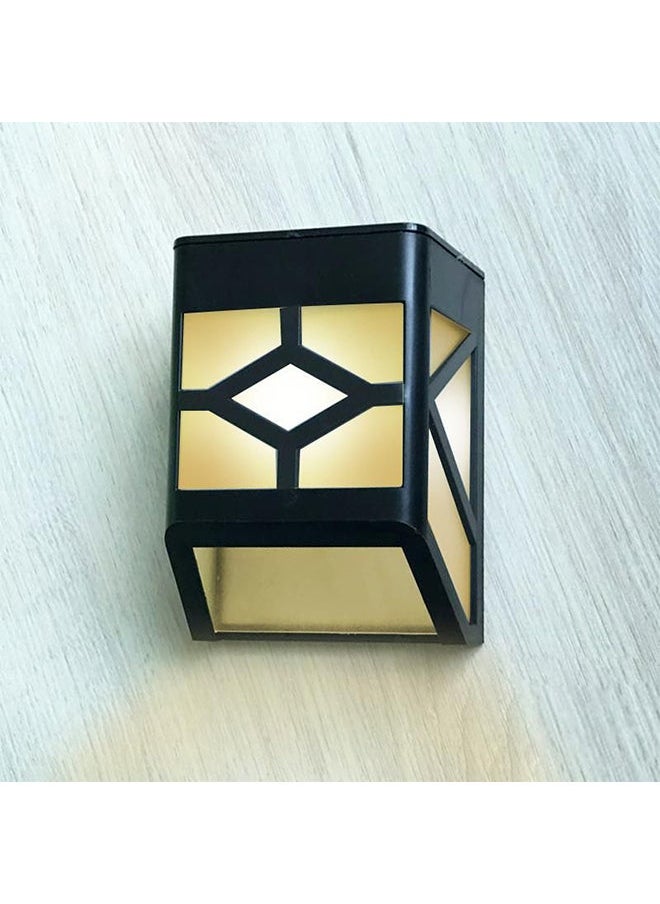 NIBEMINENT Waterproof Solar Outdoor Flickering Flame Light Black/Yellow 10 x 6cm  - Image 2
