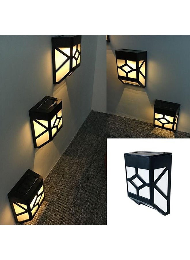 NIBEMINENT Waterproof Solar Outdoor Flickering Flame Light Black/Yellow 10 x 6cm  - Image 3