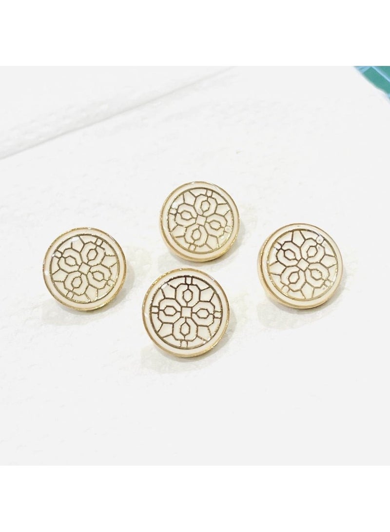 Abrar 8 Set Metal Snap Buttons For Men Saudi Thobe Size 12mm - Image 1