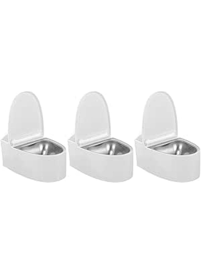 Wall Mounted Ashtray With Lid 3pcs Indoor Flip Top Cigarette Holder - Image 1