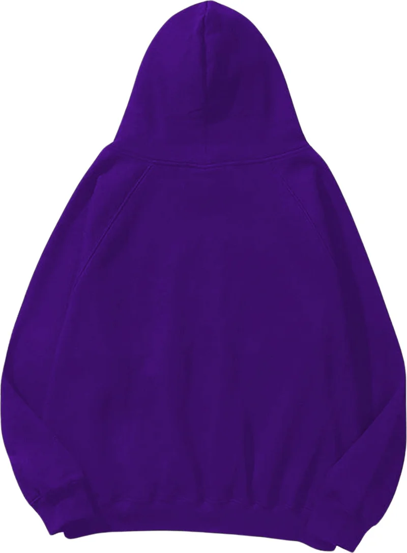 دوغ فش Women, Men's Sweatshirt Oversize Colorful Keyboard Printed Thick Purple Lover Sweatshirt