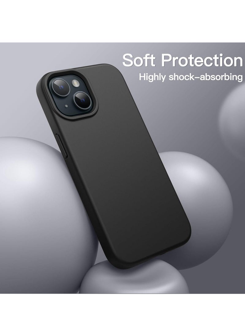 FITIT FITIT Magnetic Silicone Case for iPhone 13 6.1-Inch, Compatible with MagSafe, Black  - Image 2