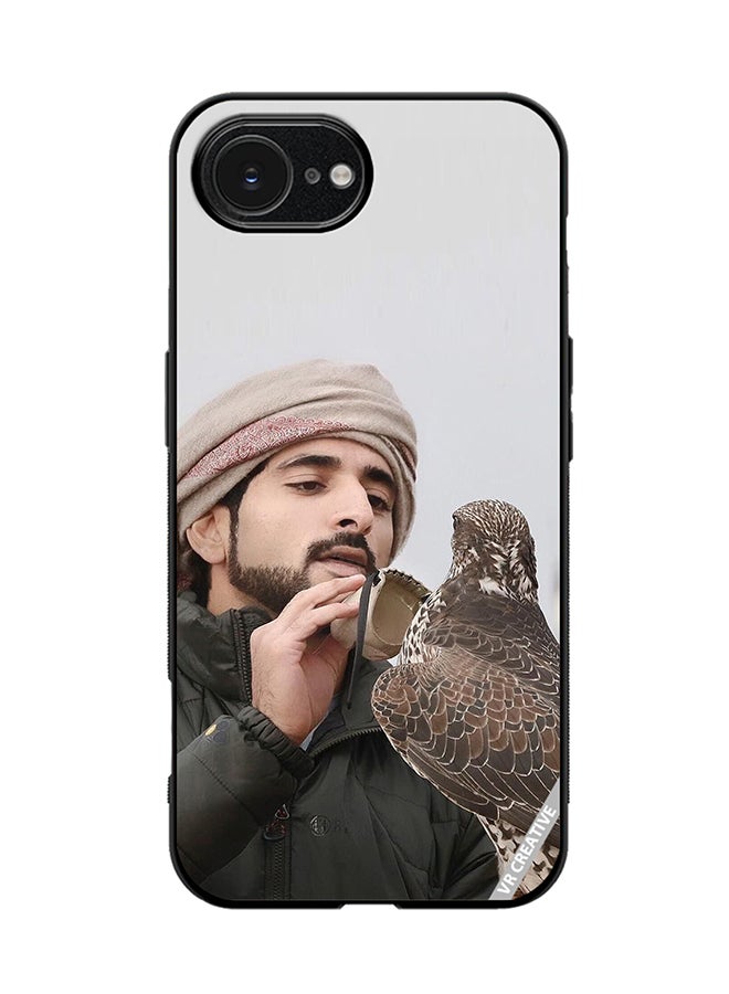 Protective Case Cover For Apple iPhone 16e Sheikh Hamdan Loving His Eagle Design Multicolour