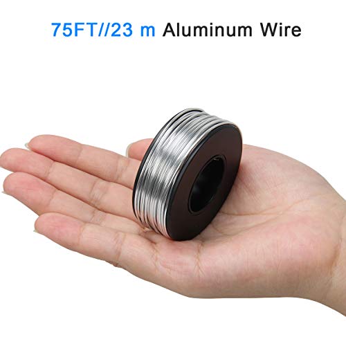 Luxiv Aluminum Craft Wire 8 Gauge 12 Gauge 18 Gauge, Luxiv 1mm 2mm 13mm Aluminum Wire for Crafting Line Soft DIY Metal Craft Art Line - Image 3