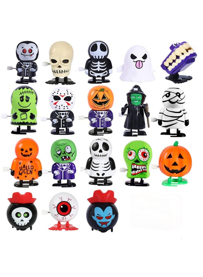 Loquat Wind-Up Toy Gift Set Jumping Walking Pirate Head Witch Skeleton Children's Day Gifts Plastic Funny Prank Toys For Kids-Color:18F  Coil Suit - Image 1