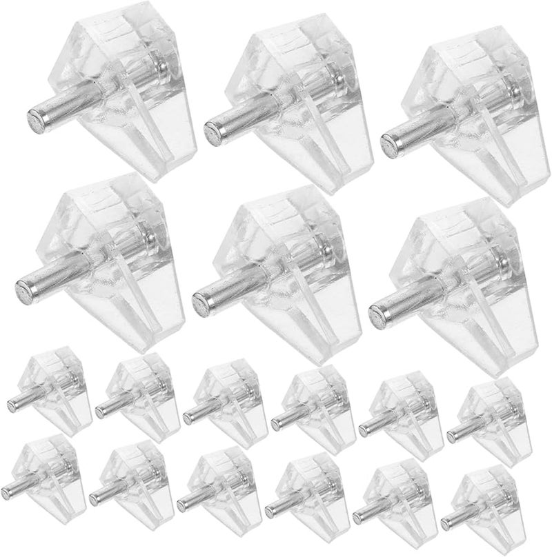 COHEALI 100 قطعة دعامات رفوف مشابك خزانة قطر 10 مم حامل رف كتب DIY مستلزمات منزلية - Image 2