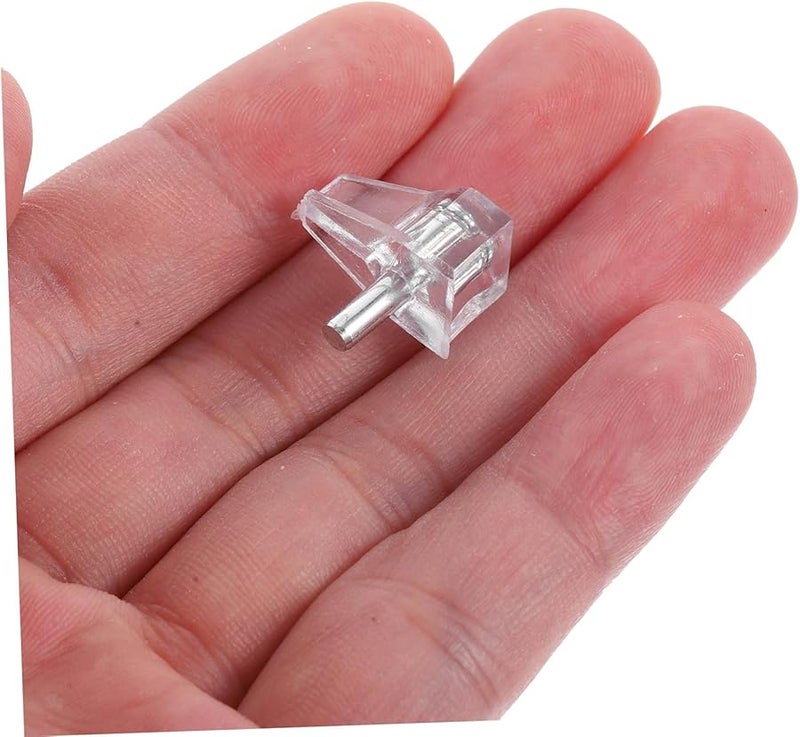 COHEALI 100 قطعة دعامات رفوف مشابك خزانة قطر 10 مم حامل رف كتب DIY مستلزمات منزلية - Image 4